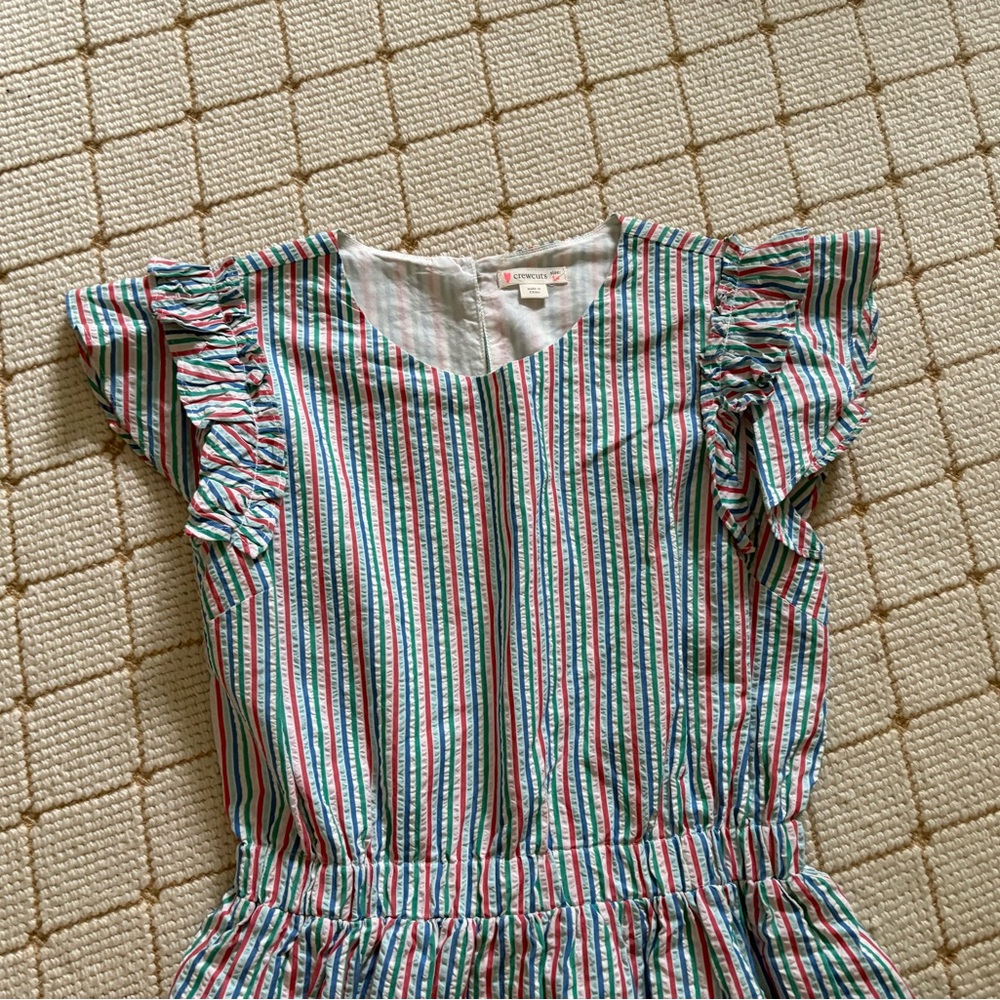 Crewcuts size 14Striped Multicolor Kids Dress - Picture 4 of 4
